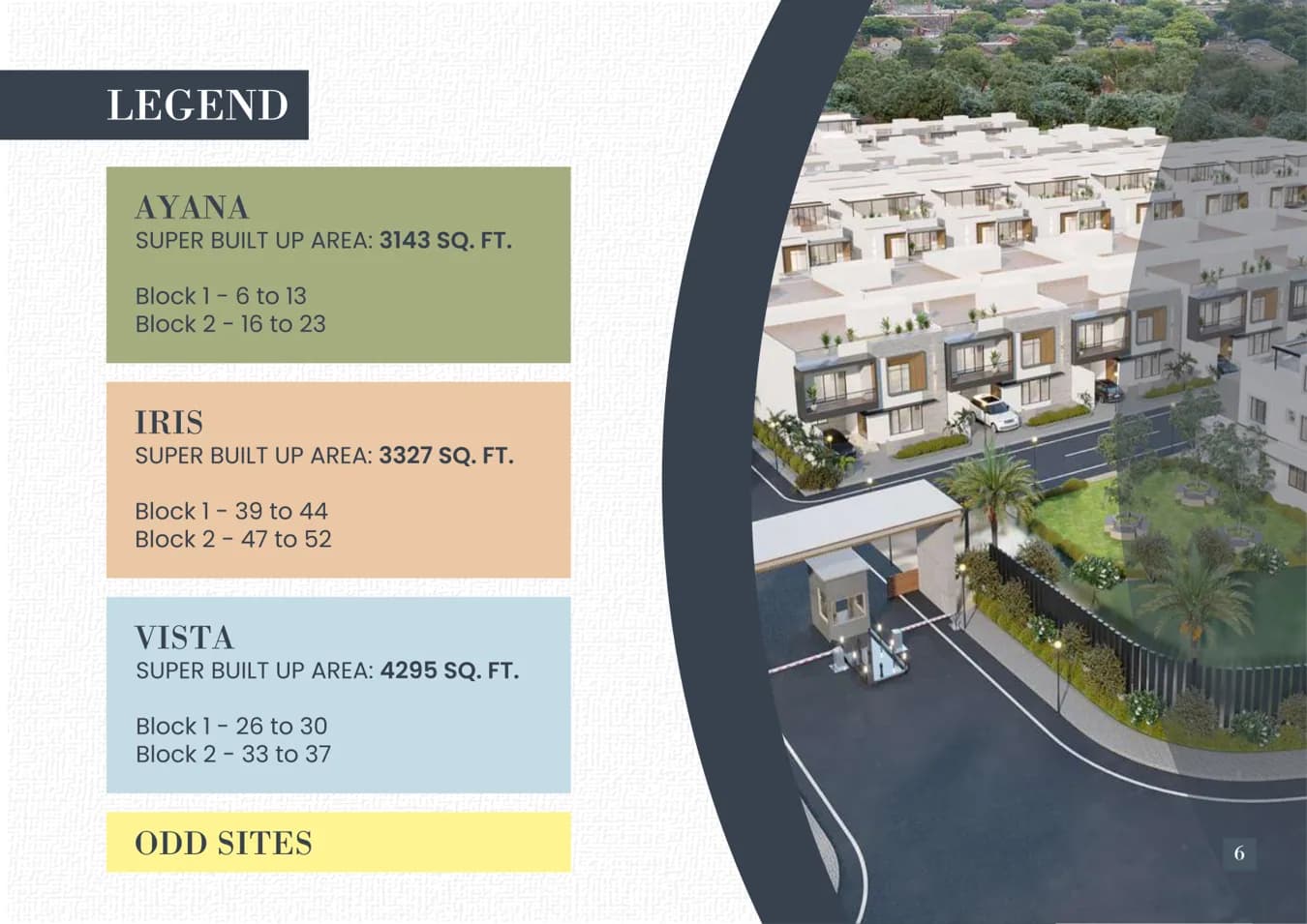 G.R Elite Villas site overview from builder brochure
