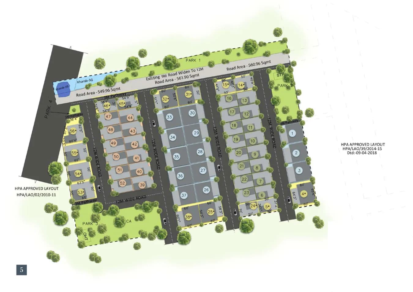 G.R Elite Villas site layout from builder brochure