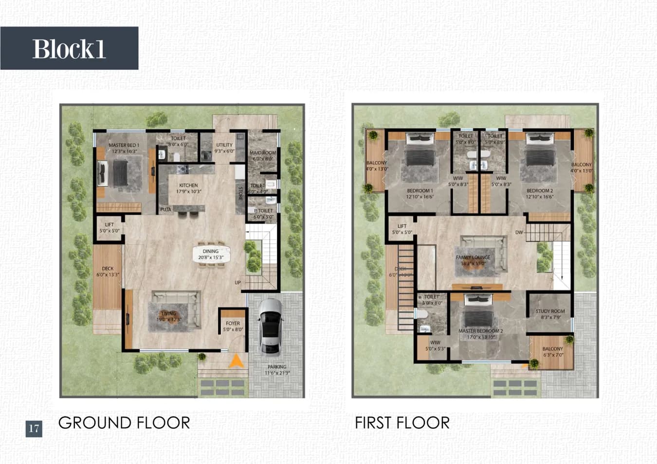Vista floor plan sheet 1 from builder brochure